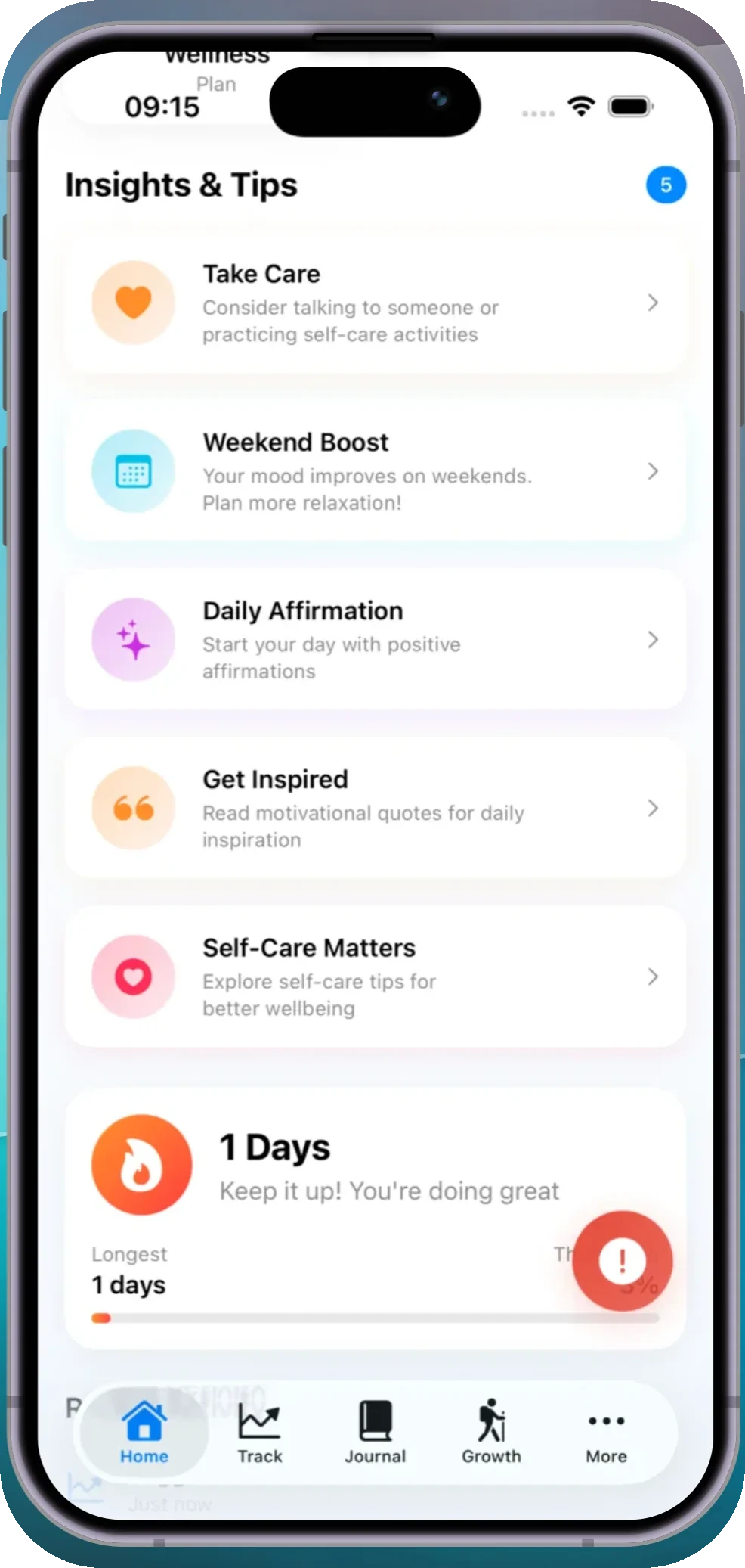 MentalSOS insights and progress